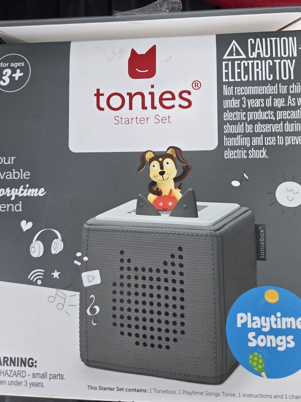 Tonies Toniebox Starter Set Portable Speaker in Gray